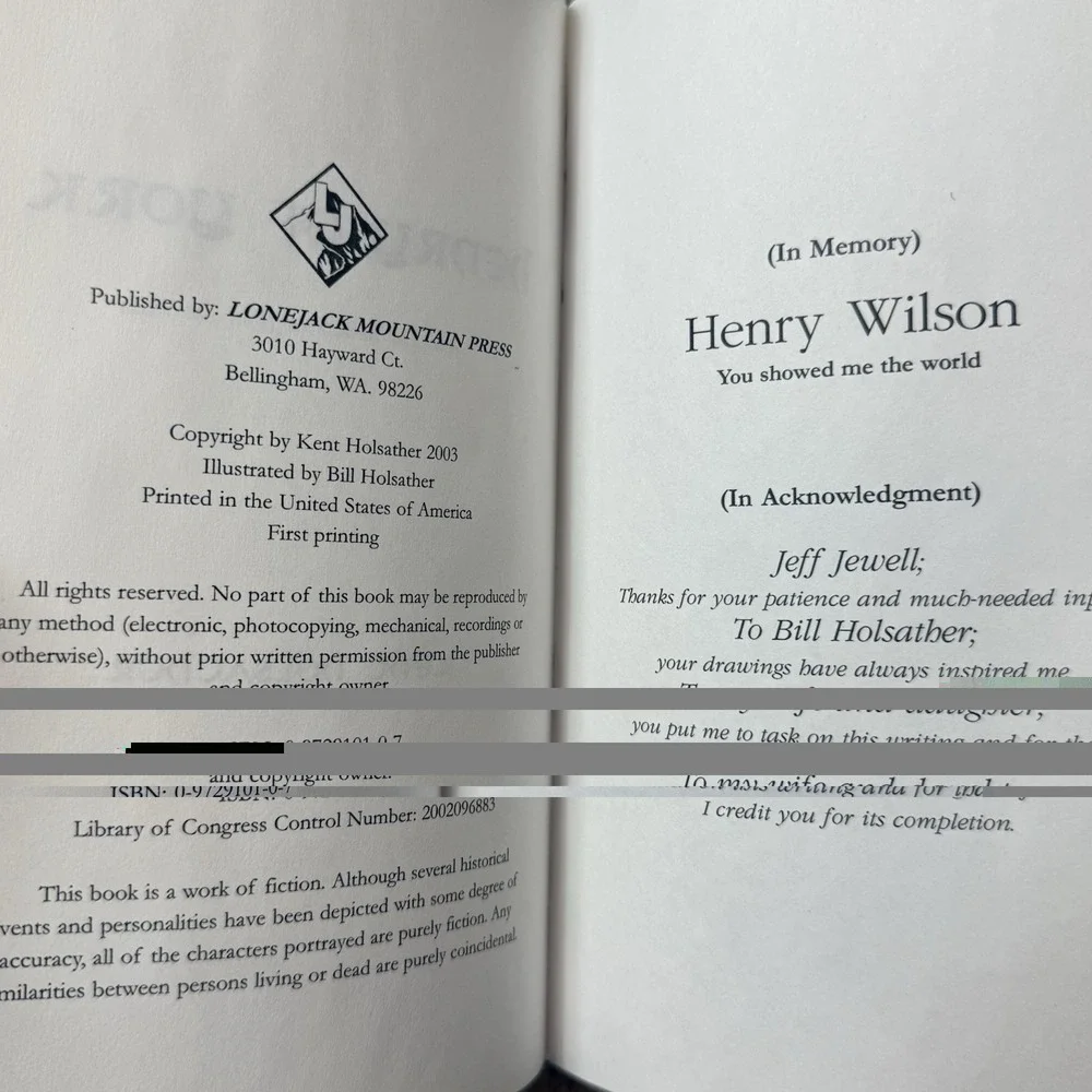 Signed 1st Edition Henry of York and the Secret of Juan De Vega Kent Holsather